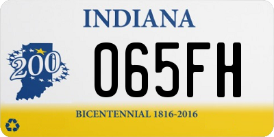 IN license plate 065FH