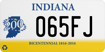 IN license plate 065FJ