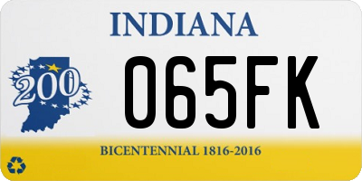 IN license plate 065FK