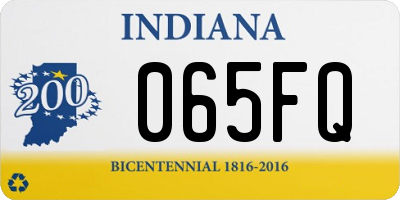 IN license plate 065FQ