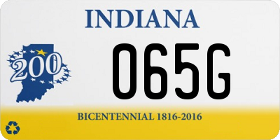 IN license plate 065G