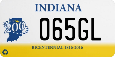 IN license plate 065GL