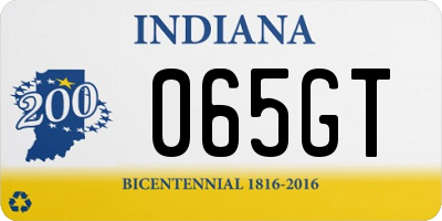 IN license plate 065GT