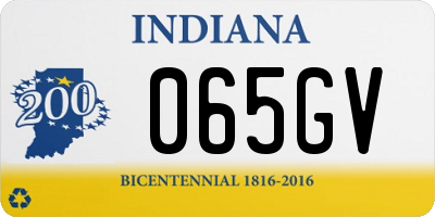 IN license plate 065GV