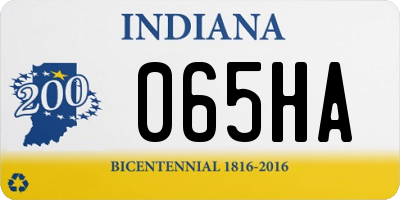 IN license plate 065HA