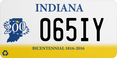 IN license plate 065IY