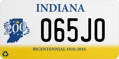 IN license plate 065JO