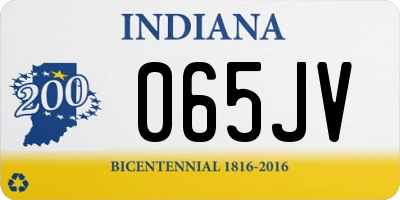 IN license plate 065JV