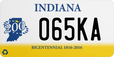 IN license plate 065KA