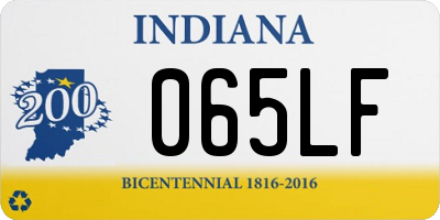 IN license plate 065LF