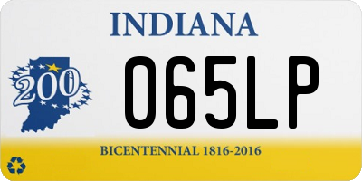 IN license plate 065LP