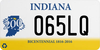 IN license plate 065LQ