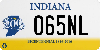 IN license plate 065NL