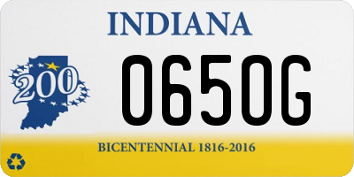 IN license plate 065OG