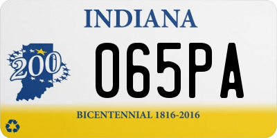 IN license plate 065PA