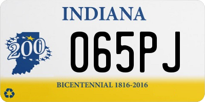 IN license plate 065PJ