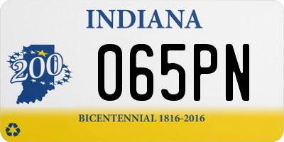 IN license plate 065PN