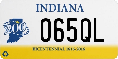 IN license plate 065QL