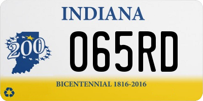 IN license plate 065RD