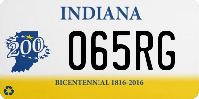 IN license plate 065RG