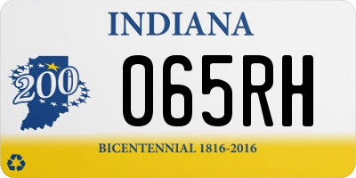 IN license plate 065RH