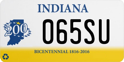 IN license plate 065SU