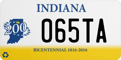IN license plate 065TA