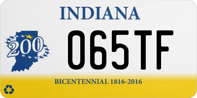 IN license plate 065TF