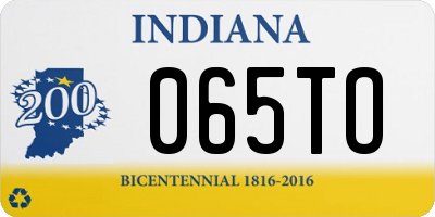 IN license plate 065TO