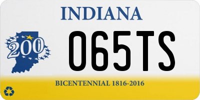 IN license plate 065TS
