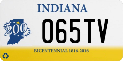 IN license plate 065TV