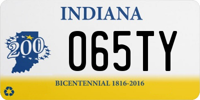 IN license plate 065TY