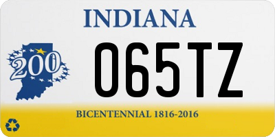 IN license plate 065TZ