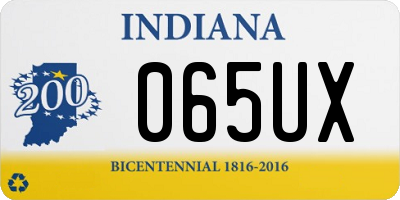 IN license plate 065UX