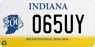 IN license plate 065UY