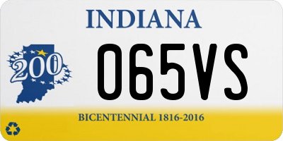 IN license plate 065VS