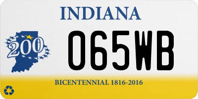 IN license plate 065WB