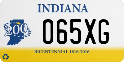 IN license plate 065XG