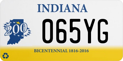 IN license plate 065YG