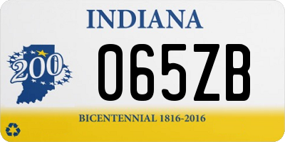 IN license plate 065ZB