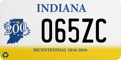 IN license plate 065ZC