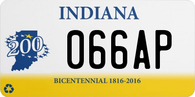 IN license plate 066AP