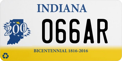 IN license plate 066AR