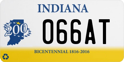 IN license plate 066AT