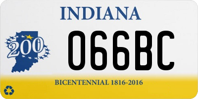 IN license plate 066BC