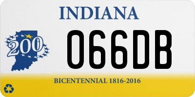 IN license plate 066DB