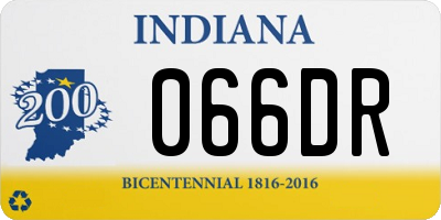 IN license plate 066DR