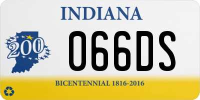 IN license plate 066DS