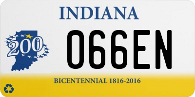 IN license plate 066EN