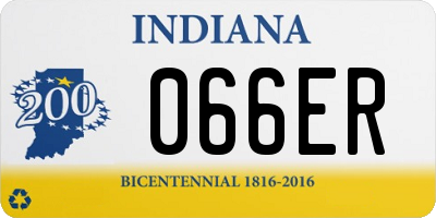 IN license plate 066ER